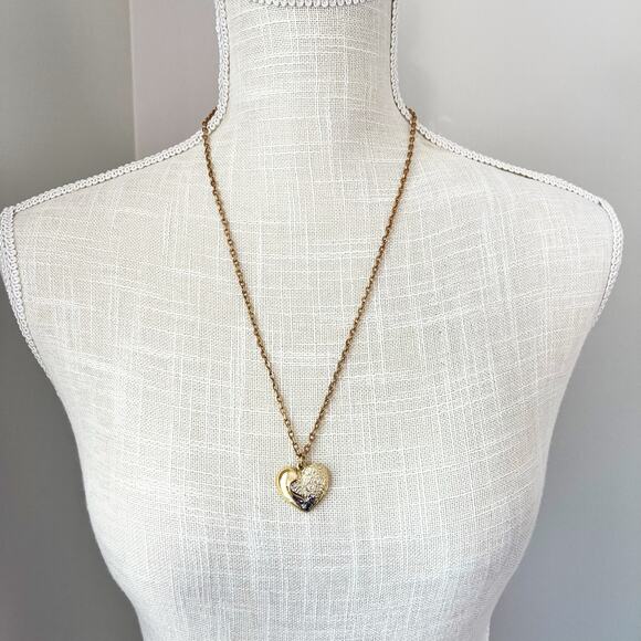 NIB Sarah Coventry 1977 OUR SECRET Heart LOVE Necklace - Picture 4 of 10